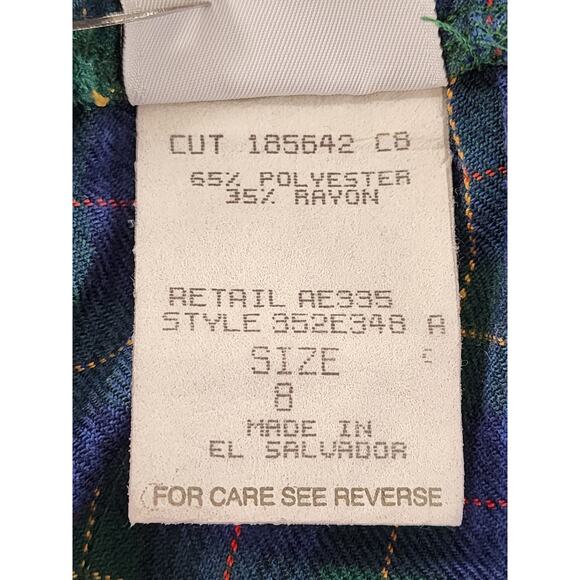 Vintage Koret City Blues Quilted Denim Snap Vest Plaid Crop Pant Set Size 8 Blue - Picture 12 of 16